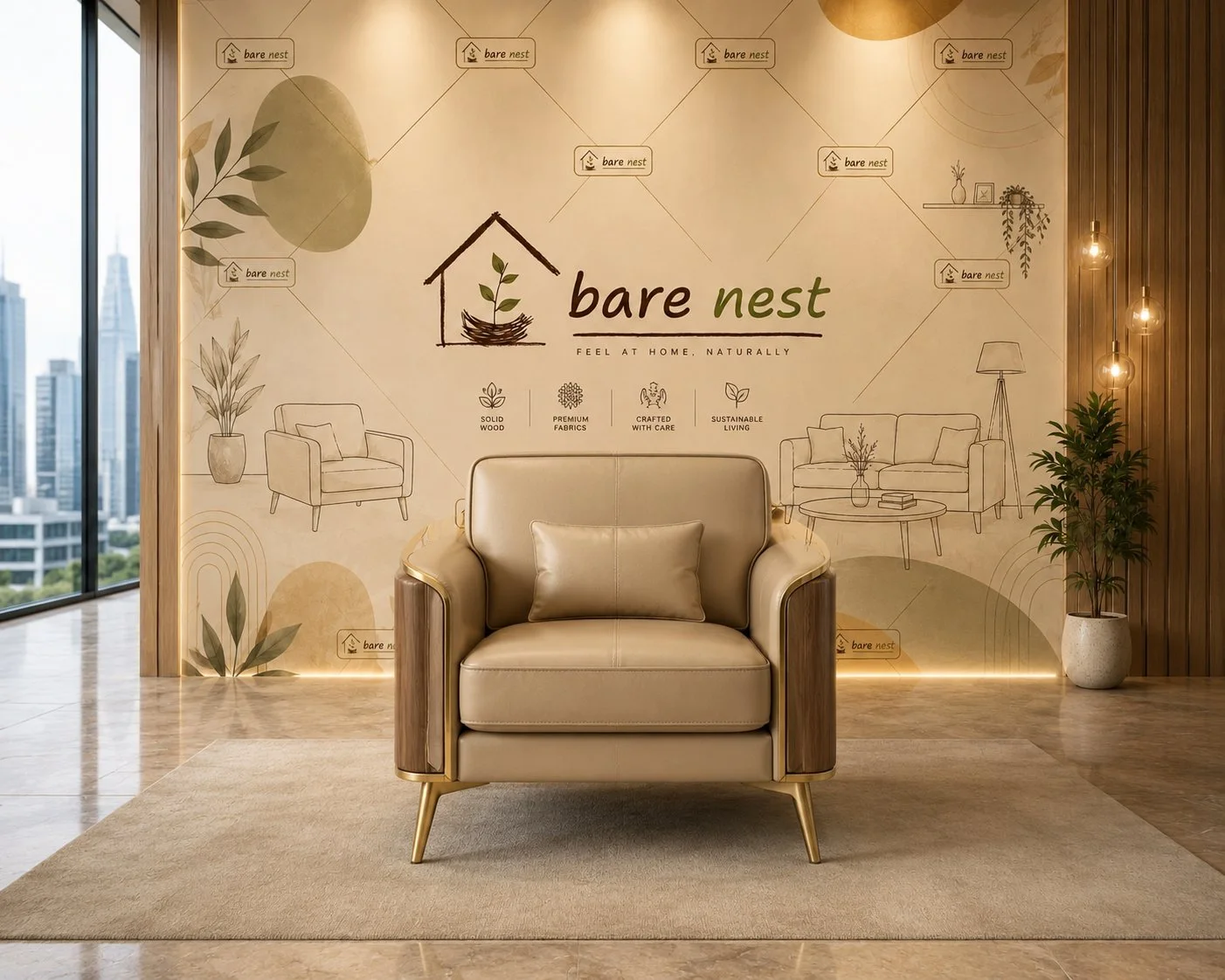 Luxe Modern Executive Lounge Chair