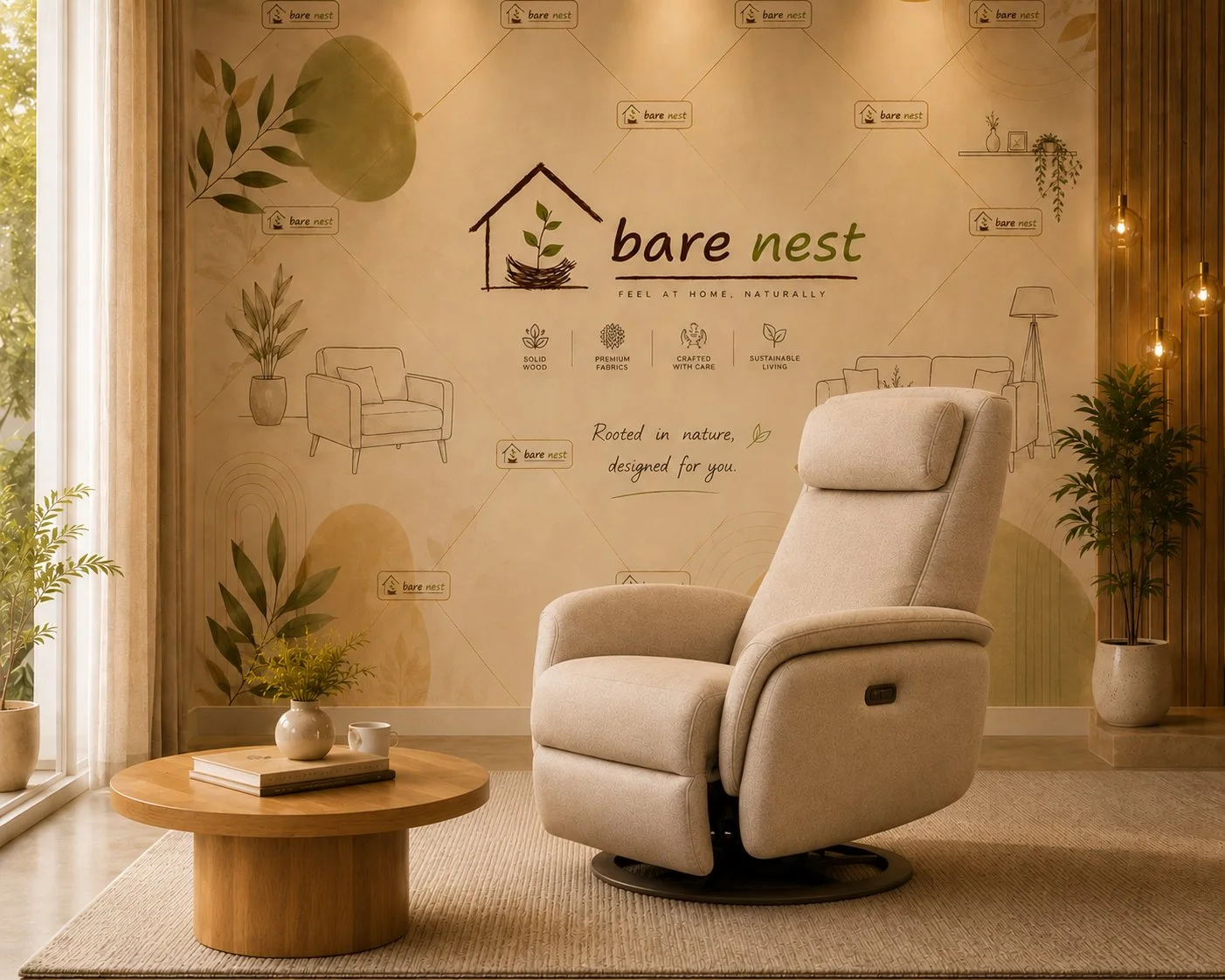 Luxe Reclining Comfort Chair detail 2