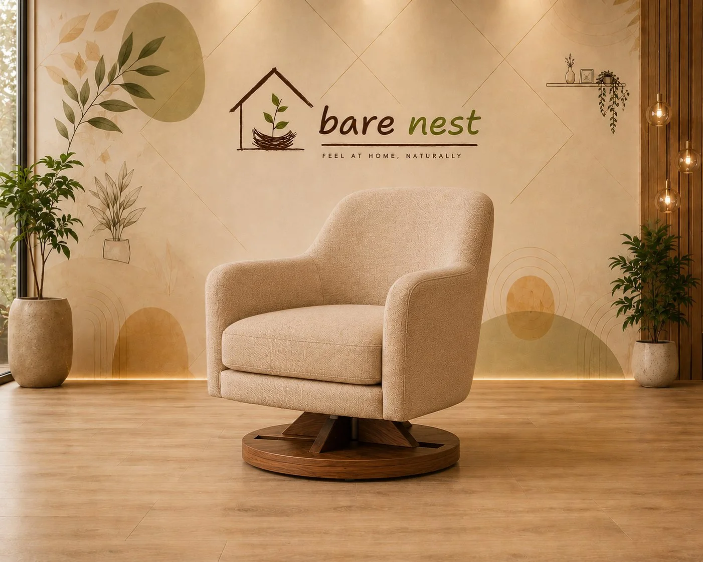 Swivel Luxe Accent Chair detail 2