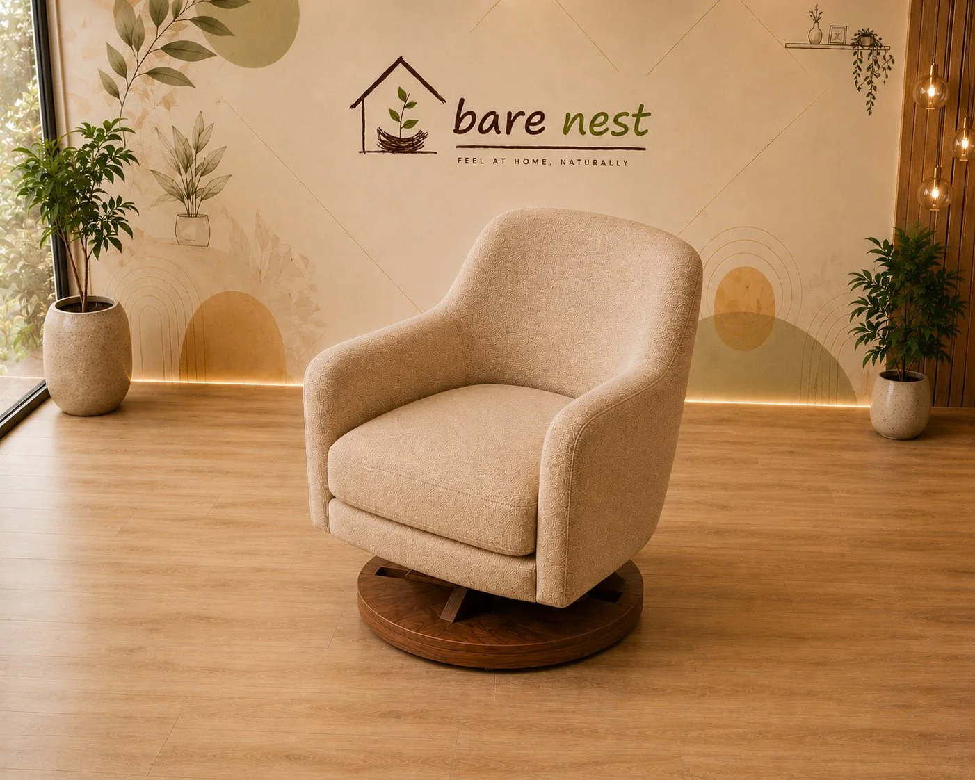 Swivel Luxe Accent Chair detail 3