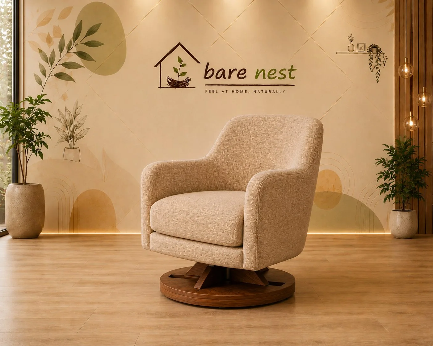 Swivel Luxe Accent Chair detail 4