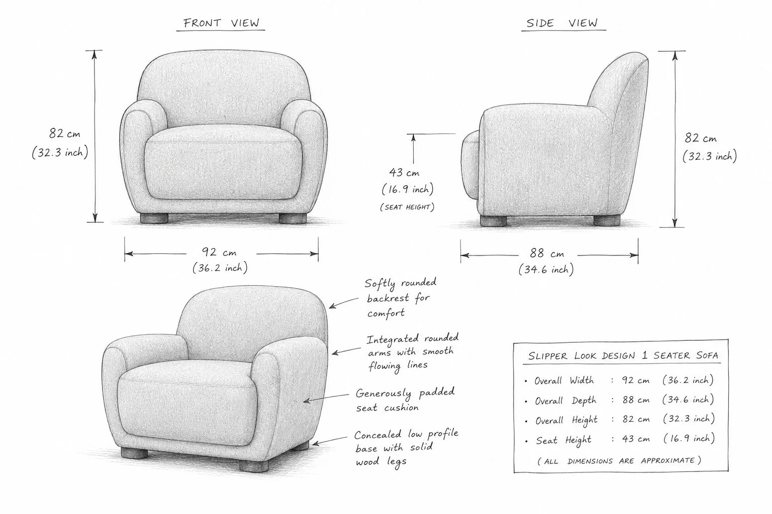 CloudSoft Comfort Accent Chair detail 5