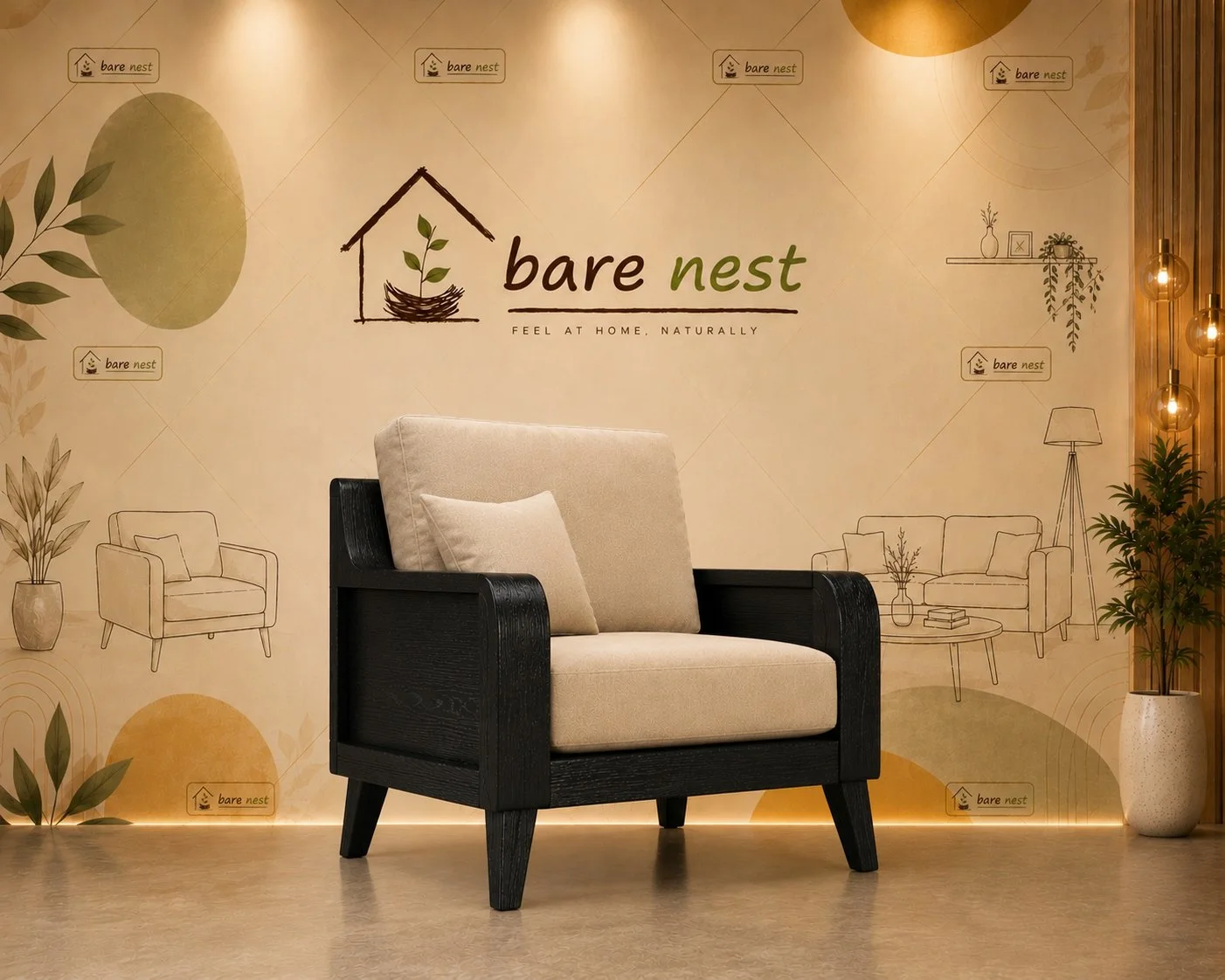 Noir Haven Comfort Armchair detail 3