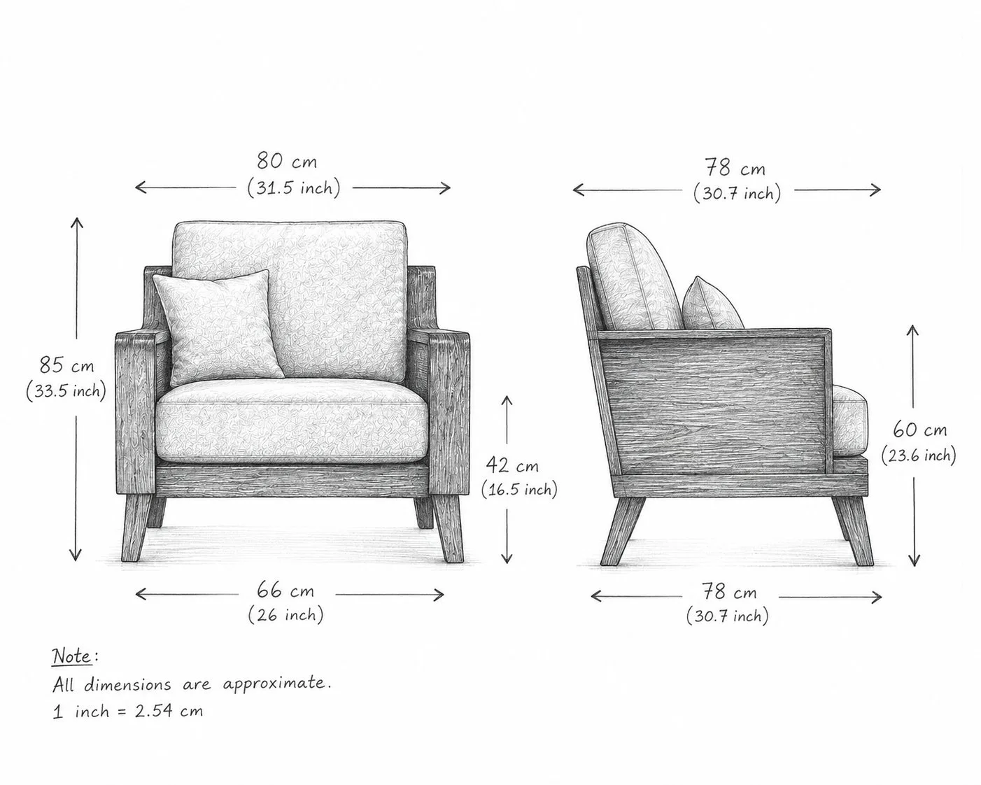 Noir Haven Comfort Armchair detail 5