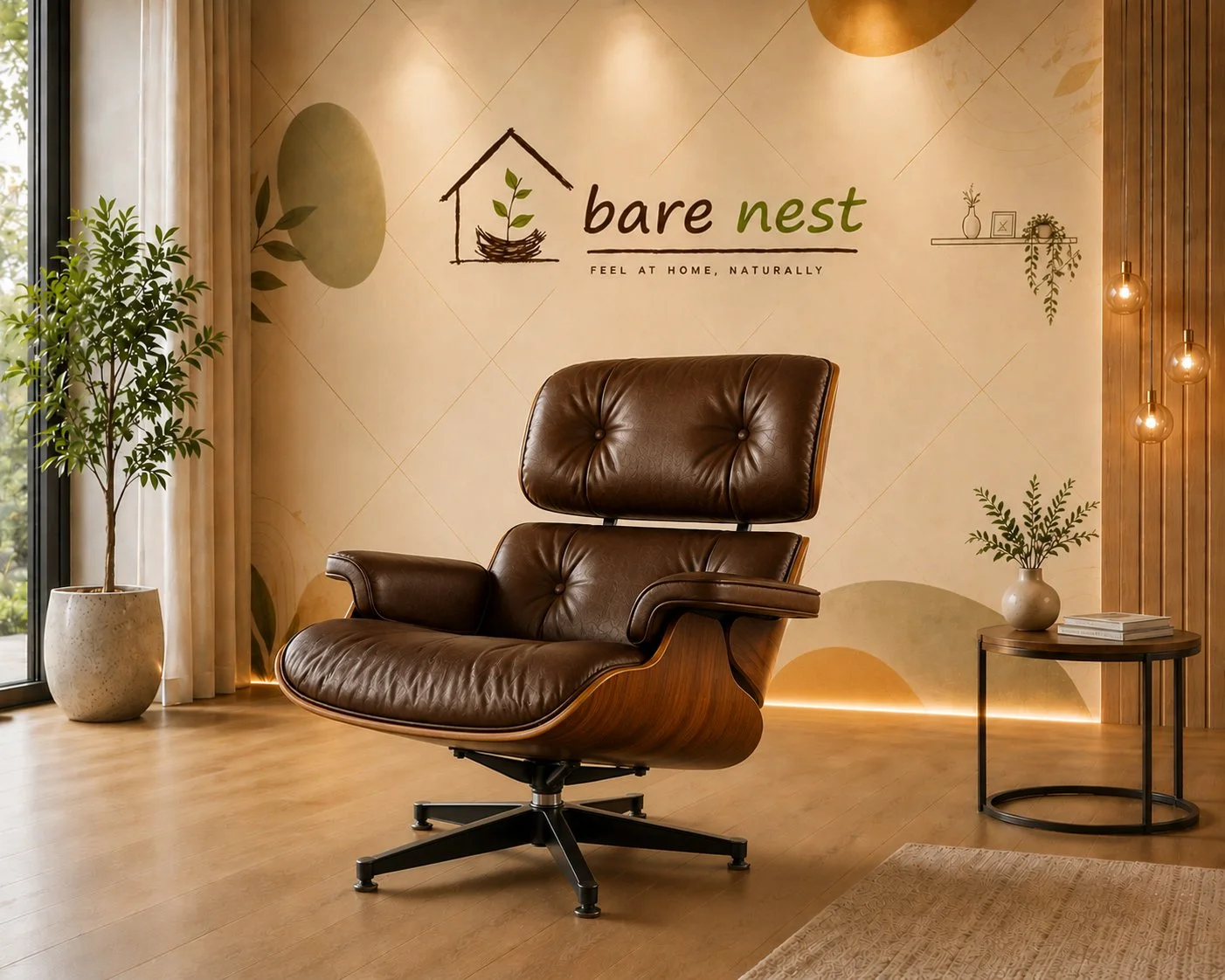 Luxe Leather Lounge Chair