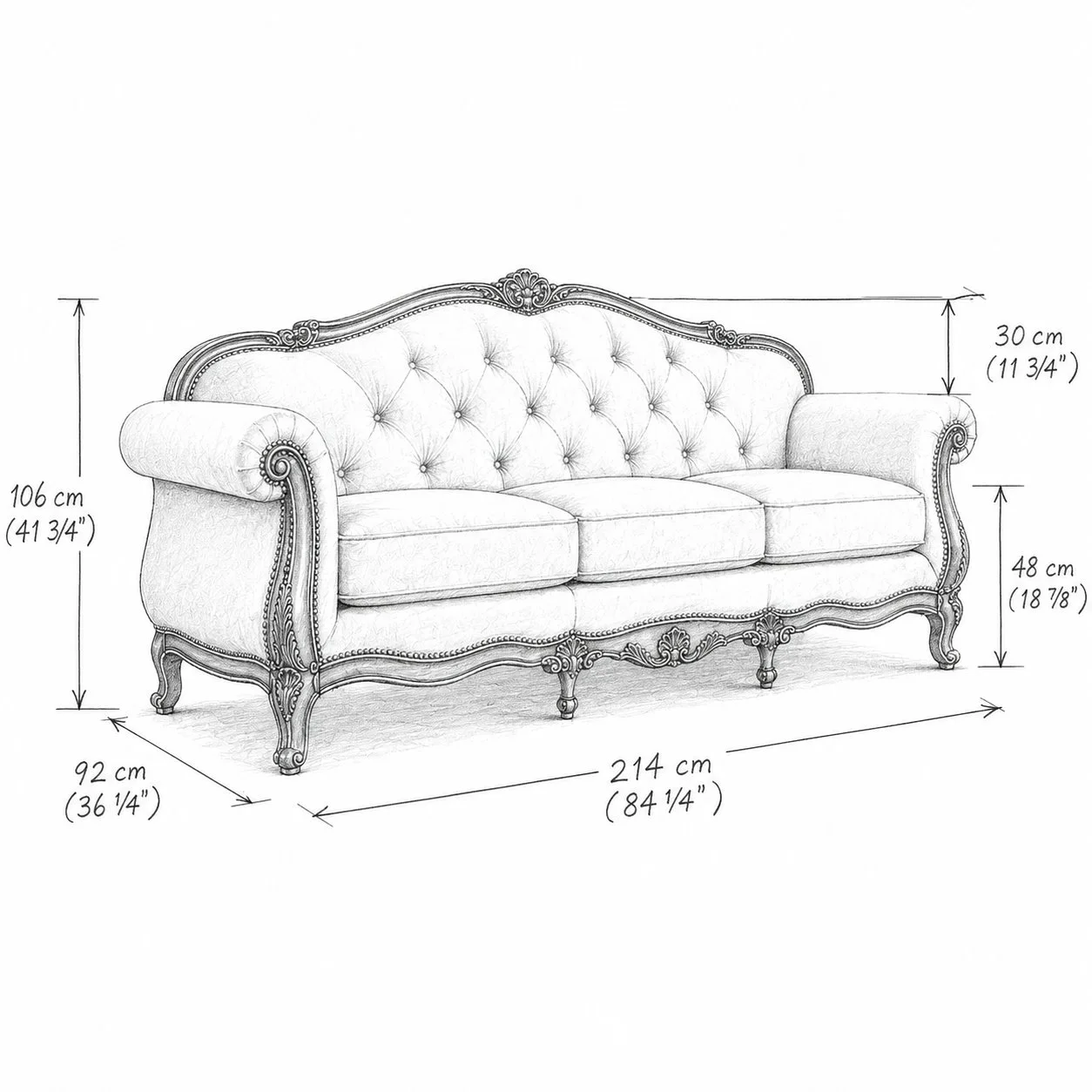 Classic Heritage Tufted 3s detail 5