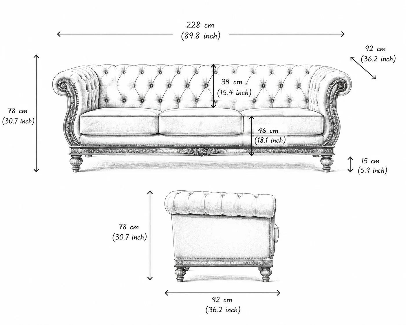 Regal Chesterfield Luxe 3s detail 5