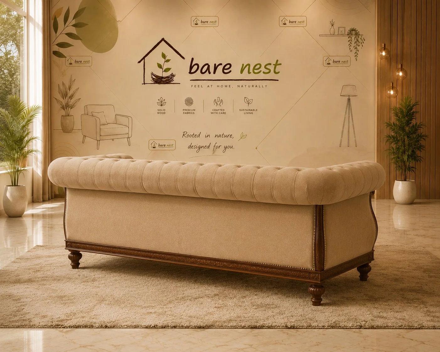 Imperial Tufted Chesterfield 3s detail 4