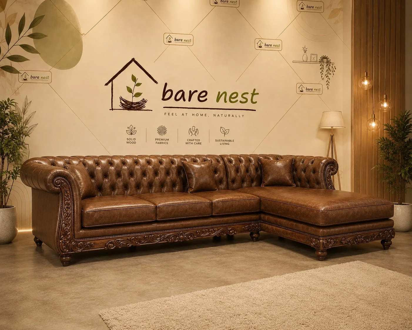 Regal Heritage Chesterfield L-Shape Sofa