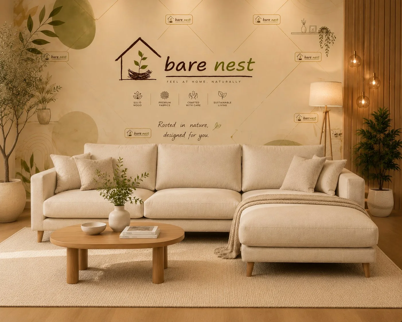 Serene Haven L-Shape Sectional Sofa detail 3