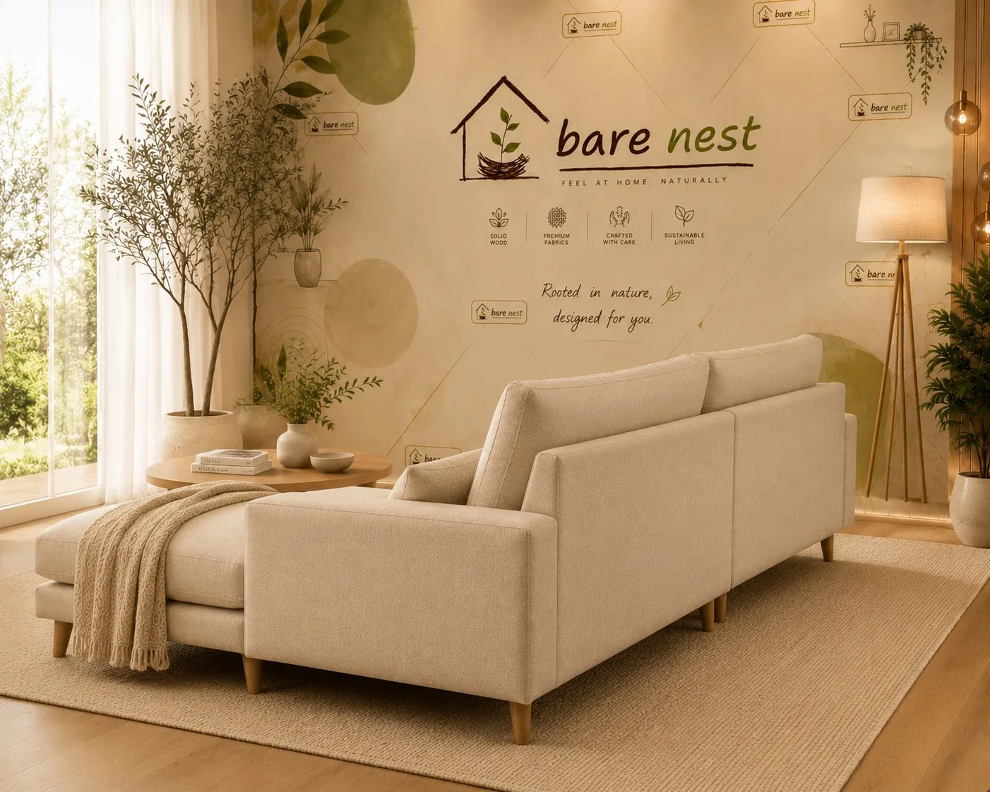 Serene Haven L-Shape Sectional Sofa detail 4