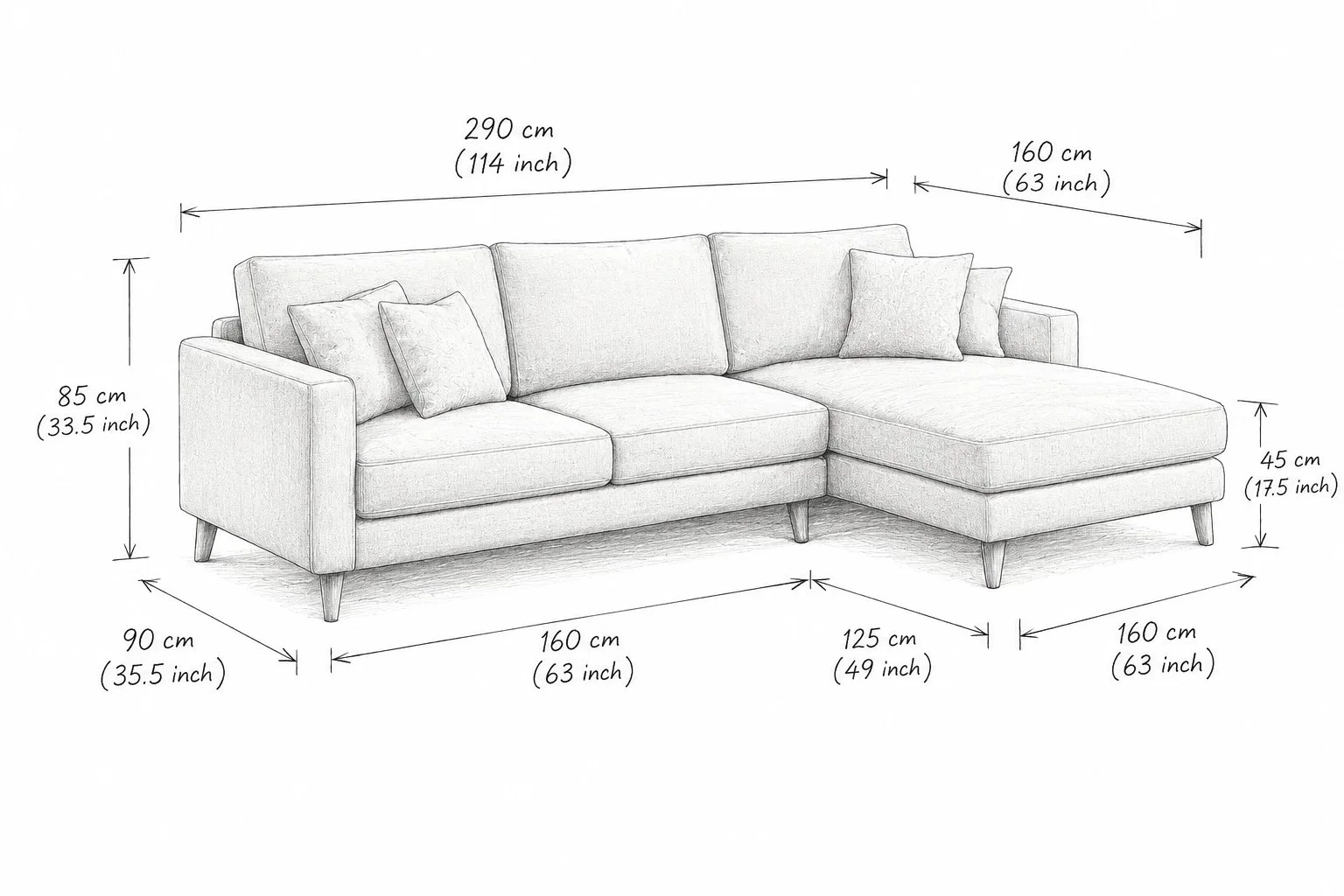 Serene Haven L-Shape Sectional Sofa detail 5