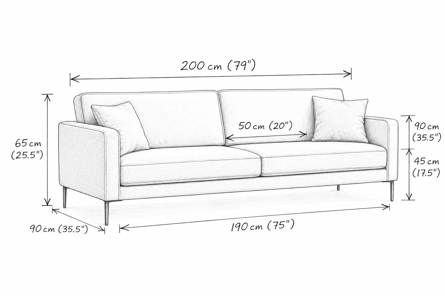 Luxe Contemporary Sofa sleek detail 5