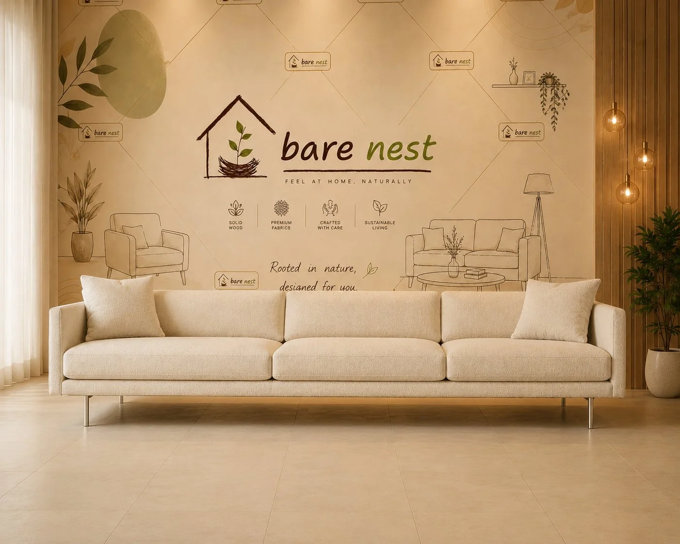 Bare Nest Luxe Cream 3s sleek