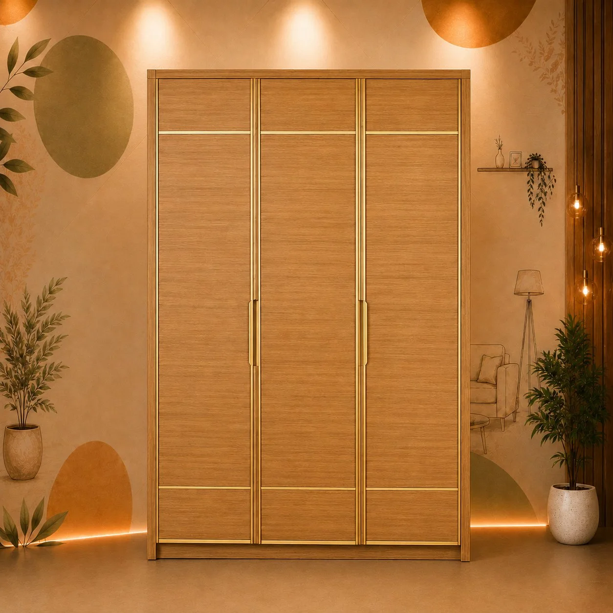 Aurelia Luxe Wooden Wardrobe