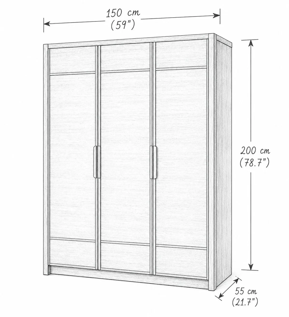 Aurelia Luxe Wooden Wardrobe detail 4